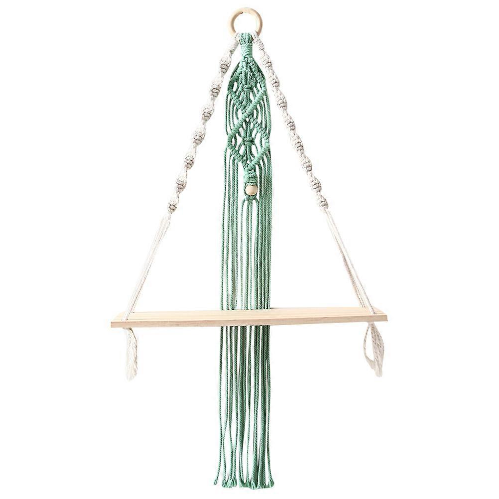 1pc Swing Rope Shelves Cotton Storage Shelf Hanging Storage Rack Display Shelf