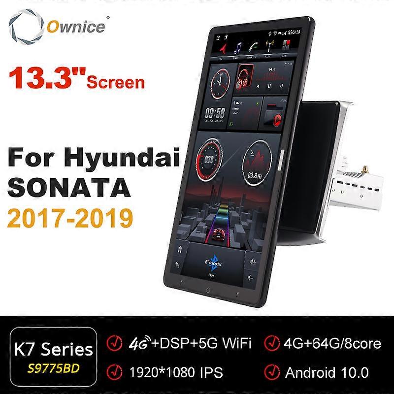 1920 * 1080 1080P Android 10.0 per HYUNDAI SONATA 2017-2019 Autoradio Video Audio 13.3 