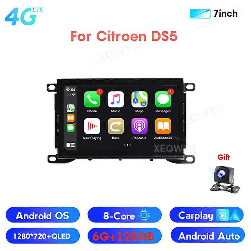 128g Octa Core Android 12 multimedia Car Stereo For Citroen DS5 Auto Radio GPS  Navigation Audio Video apple carplay peugoet 508
