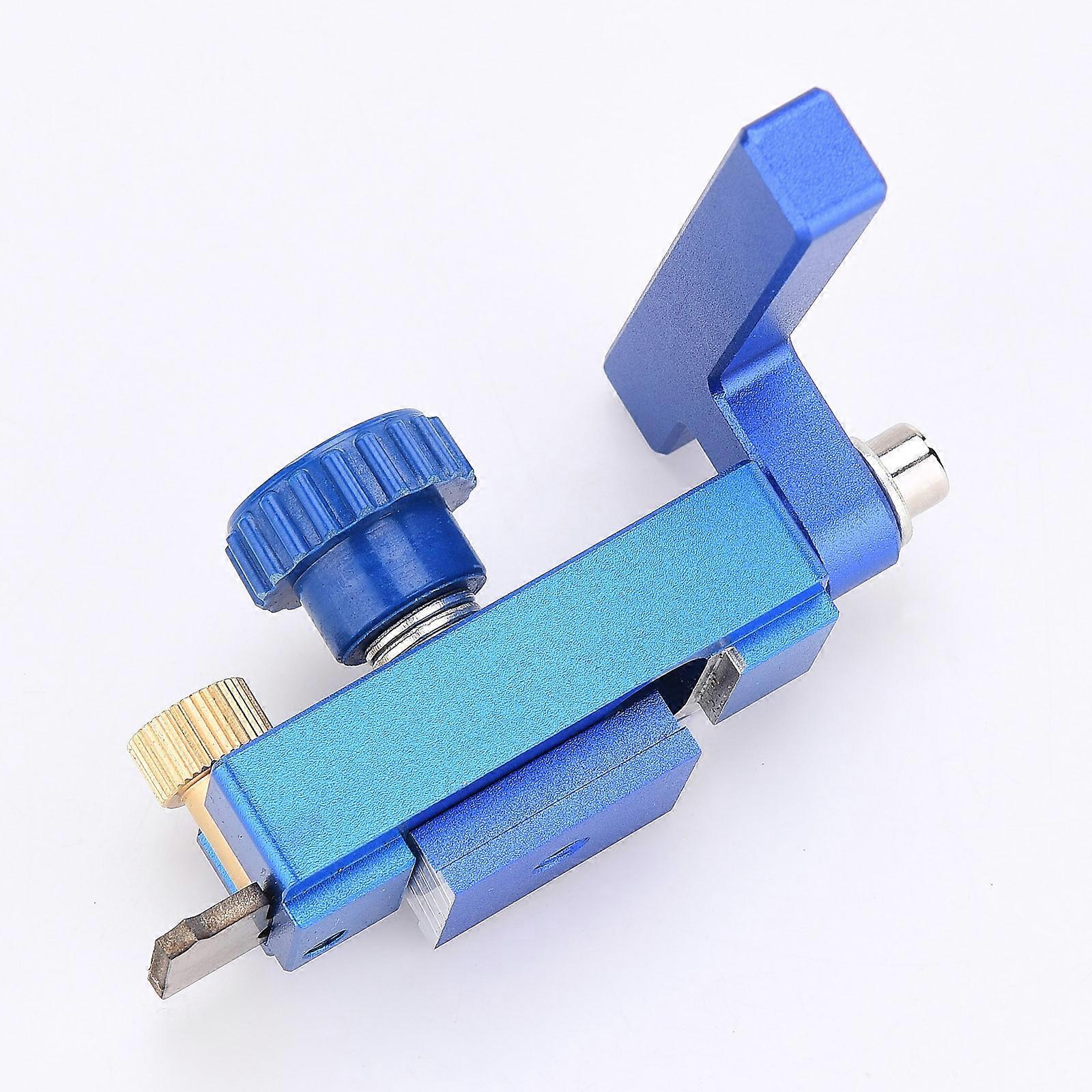 2023 New Stop Block for T-Track, Woodworking Mitre Guide Tool, Aluminum Alloy, Blue