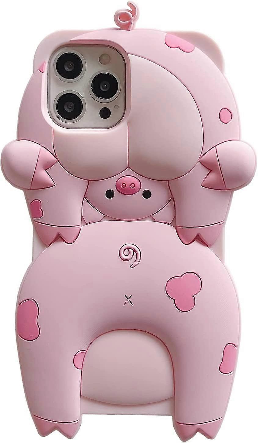 Cover Per IPhone 13 Pro Max Con Catena E Anatre 3D – Custodia TPU Morbida Antiurto Con Design Kawaii – Fondo Colorato E Originale Per Donna E Ragazza