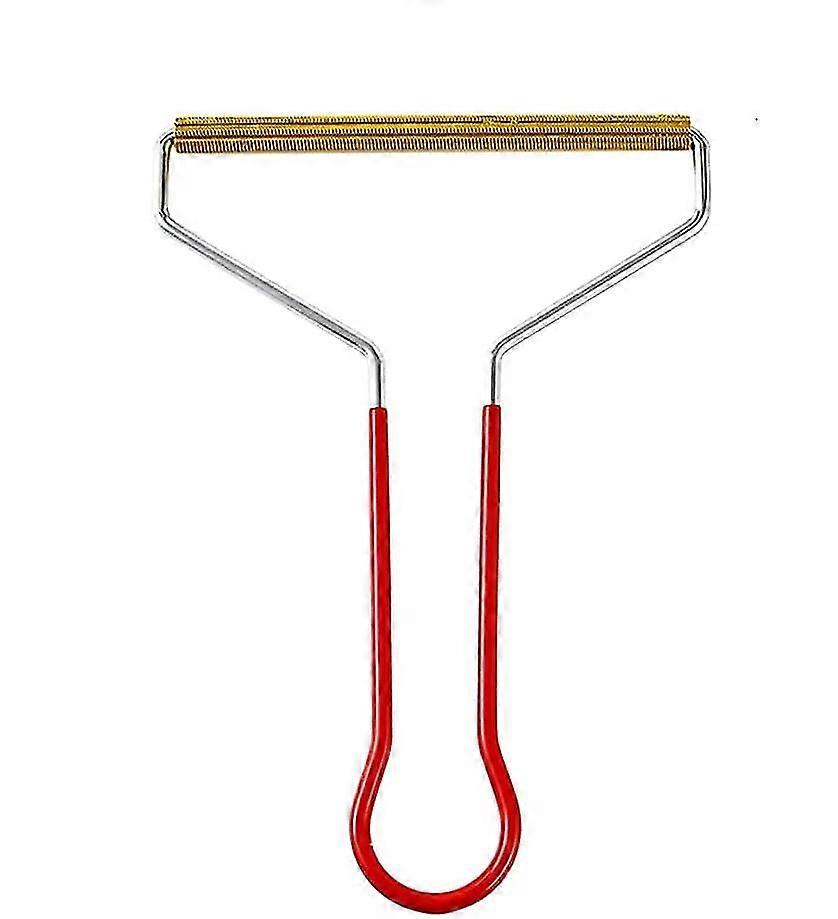 Portable Lint Remover, Reusable Lint Rollers, Efficient Carpet Scraper Tool, Double-sided Clothes Fuzz Shaver For Clothes(3pcs, Red)