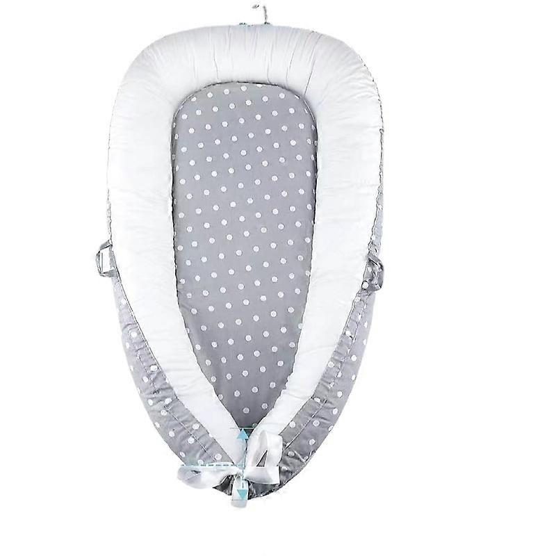 Breathable hypoallergenic crib pillow for babies up to 9 months, portable folding cot, 90x50 cm