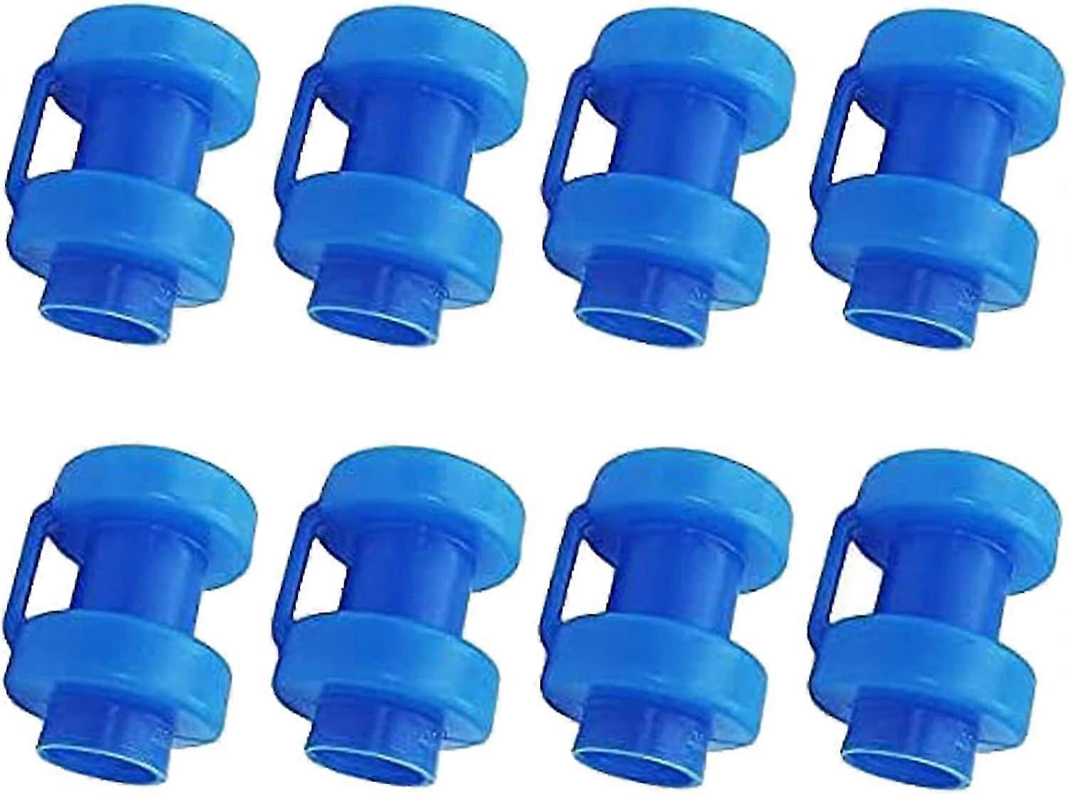 8 Pieces Trampoline End Caps Net Rod End Caps, 25mm Diameter Trampoline Replacement Parts For Trampoline Net Rods (blue)