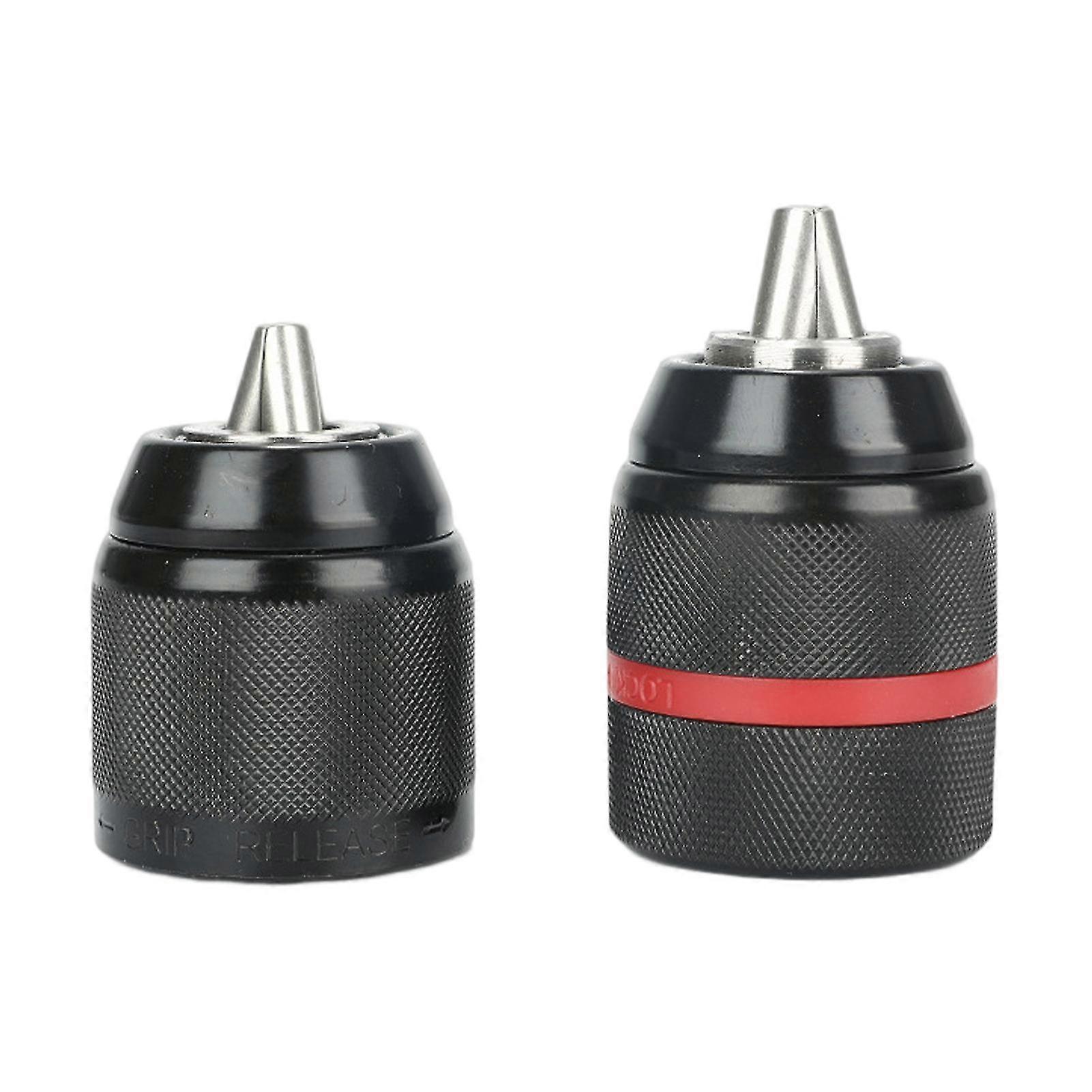 2pcs Keyless Hand Universal Self Tighten Drill Chuck Quick Change Efficiently