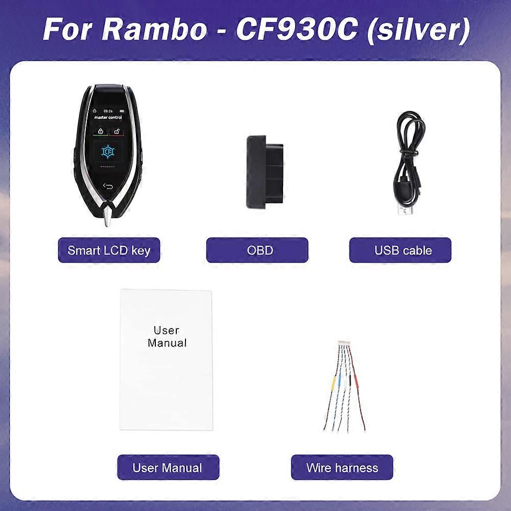 Road Top Universal Modified Smart Remote LCD Key Screen Display Key For Lamborghini Car Comfortable Entry Auto lock