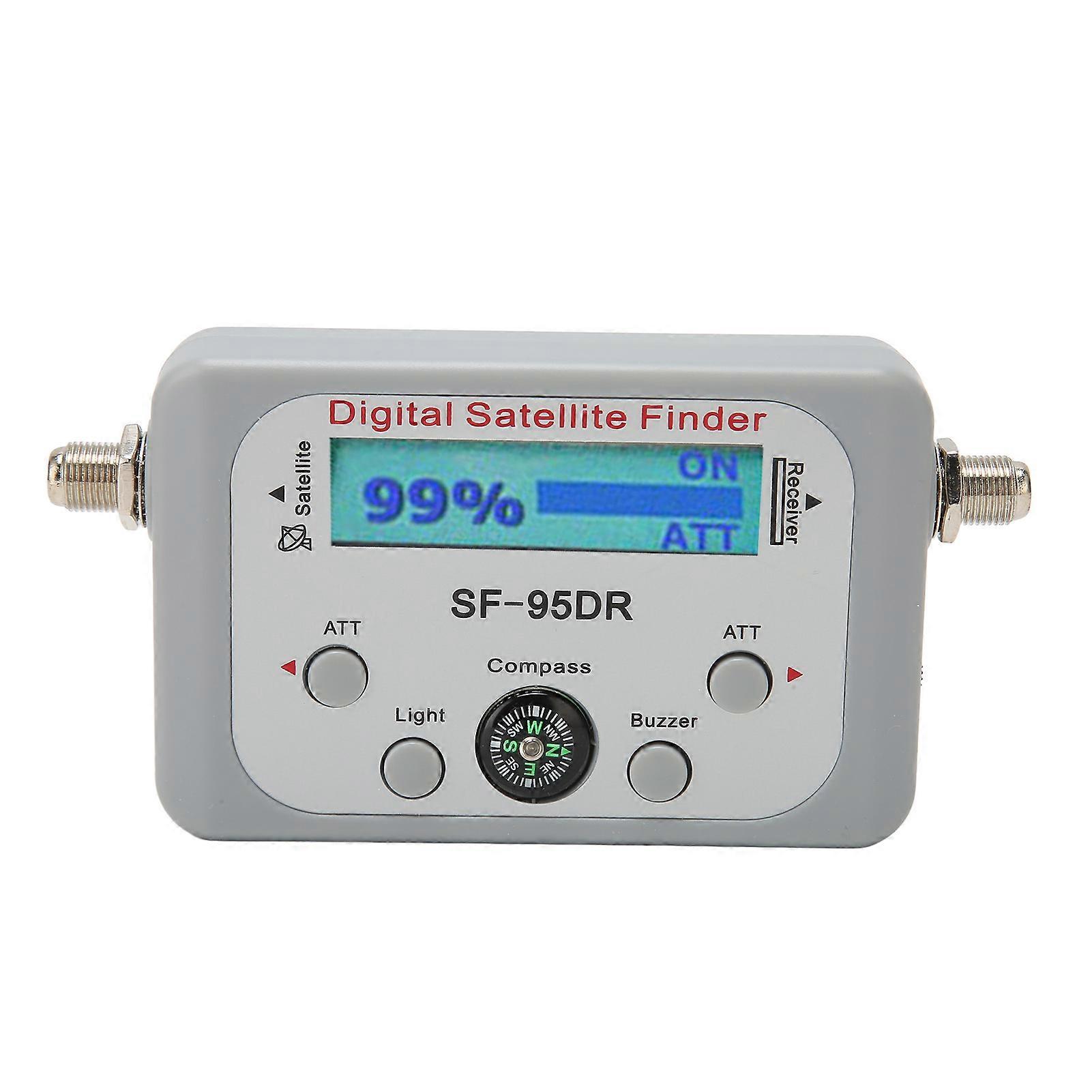 Digital Satellite Finder 950 to 2150MHz ATT Buzzer Function Satellite Signal Meter with Compass for DirecTV