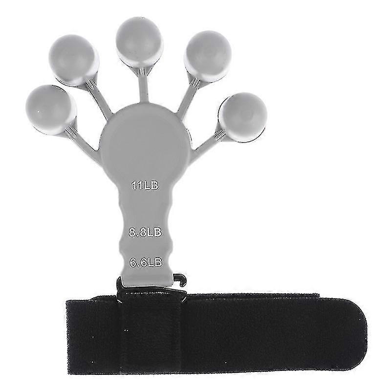 Vingerversterker Vinger exerciser, 6 resistent niveau vingertrainer, gitaar krachttrainer, handtherapieën en trainingsapparaat