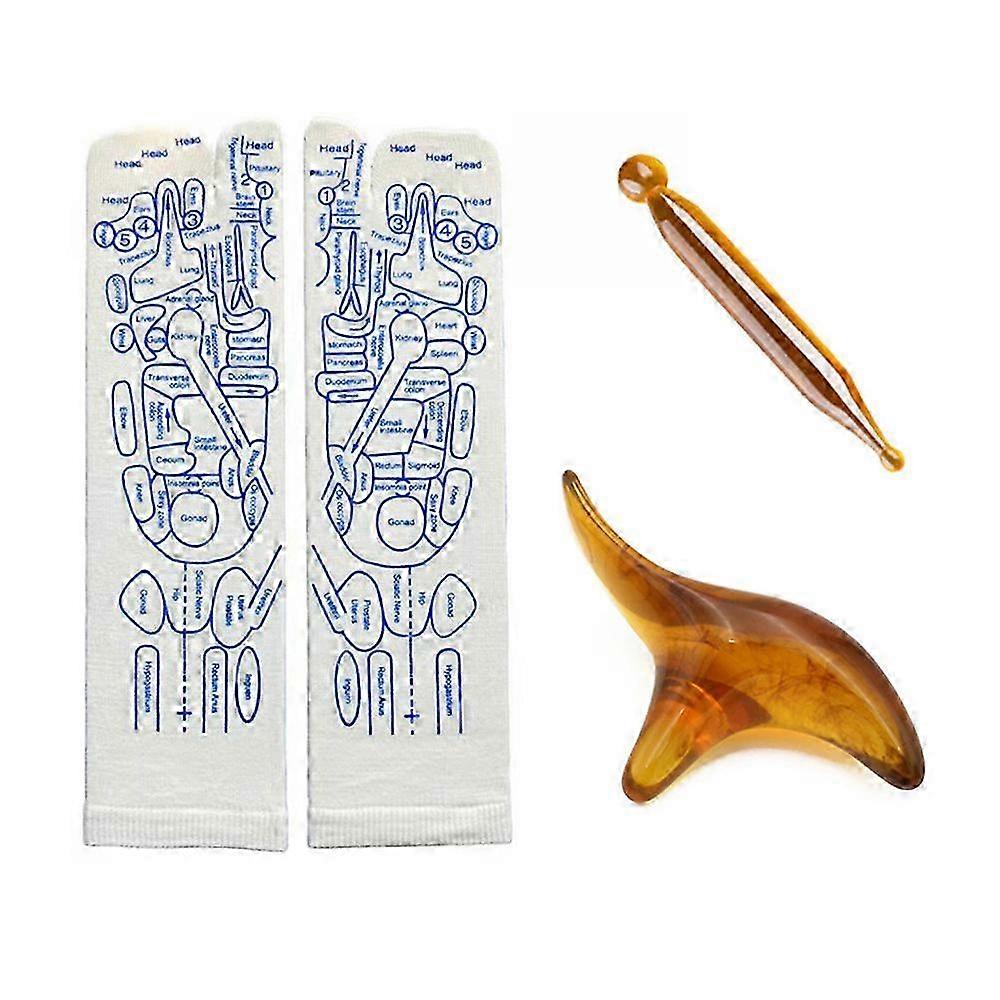 Akupainantavyöhyketerapiasukat triggerpisteellä, vyöhyketerapian jalkahierontasukat, jalkavyöhyketerapiasukat hierontatyökaluilla