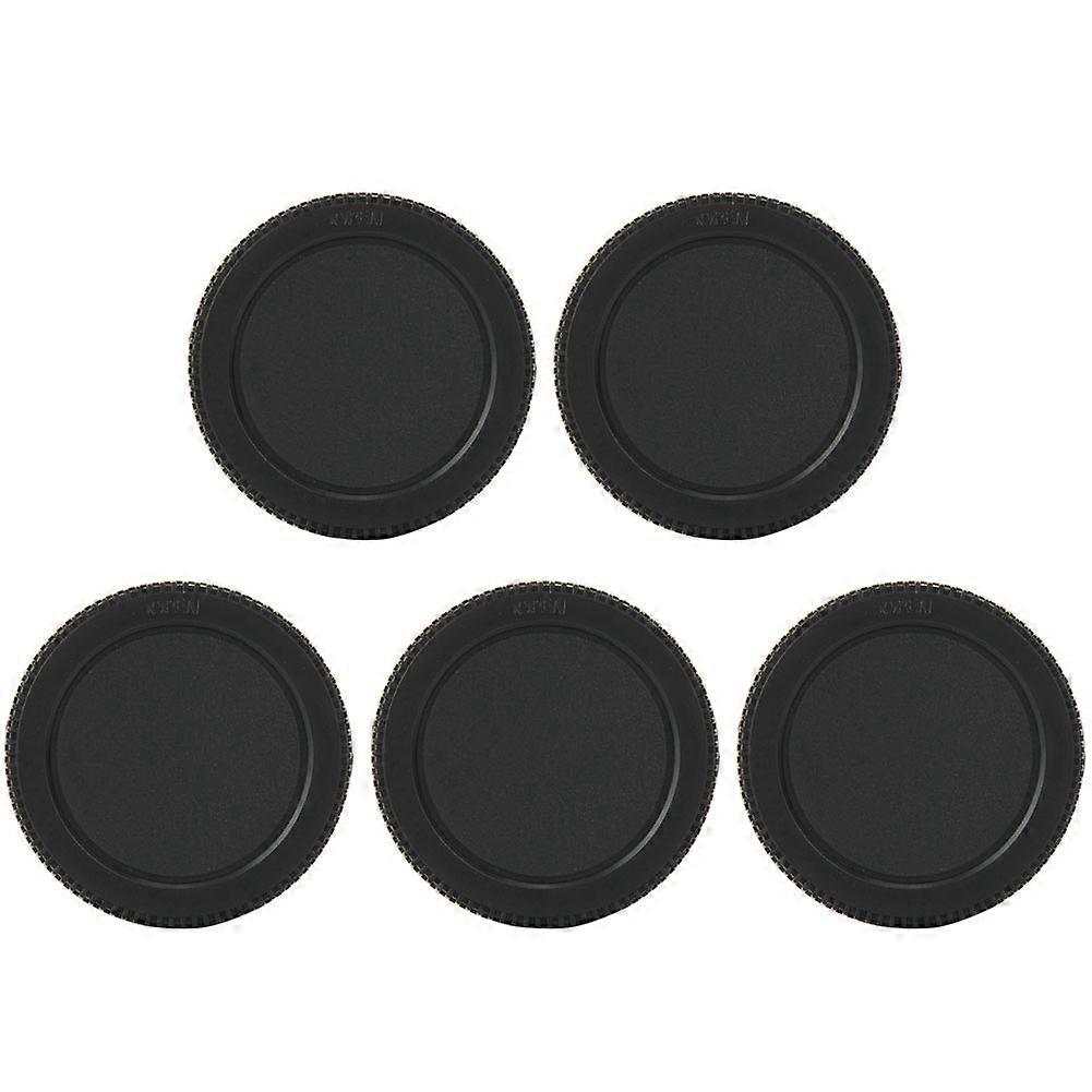 5Pcs Durable Plastic Rear Lens Cap Protective Cover Fits for M4/3 Mount Camera