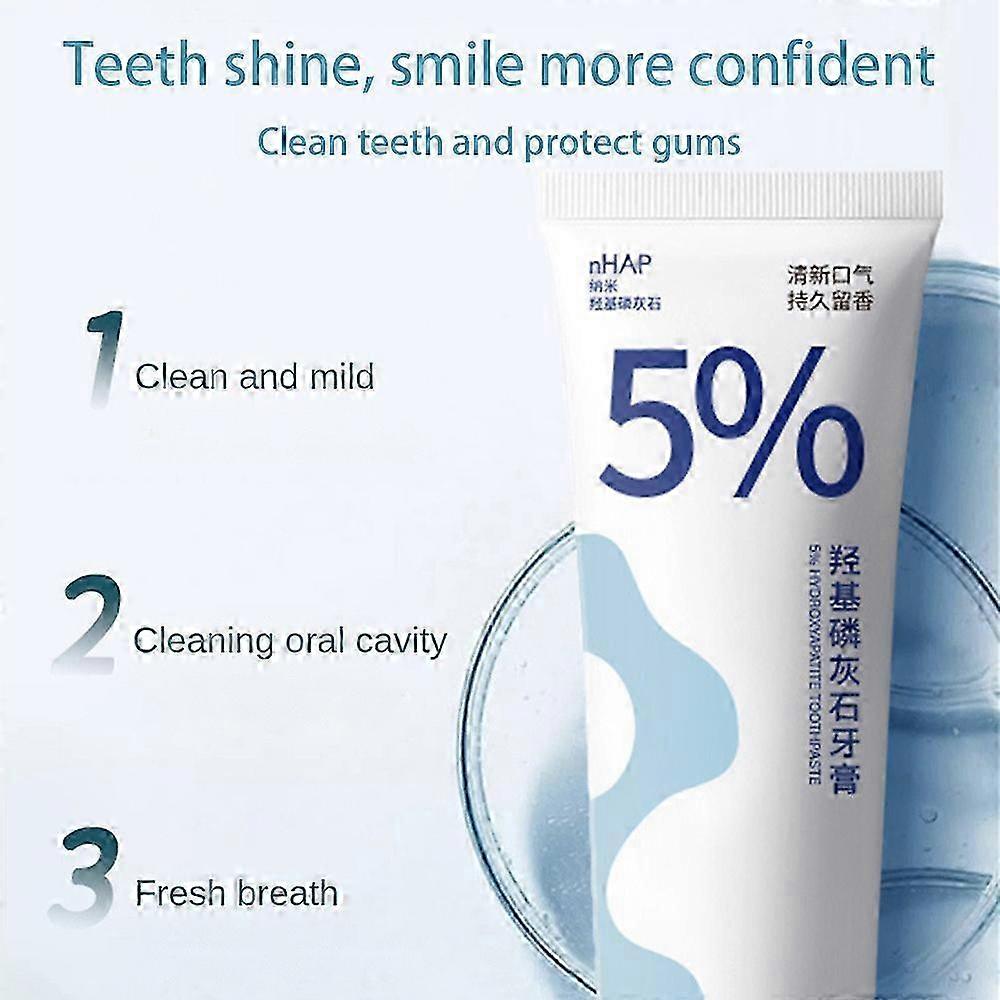 3x Hydroxyapatite Toothpaste Probiotic Whitening Toothpaste 100g