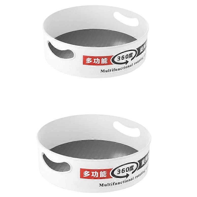 Deep Plastic Lazy Rotating Storage Container- Non-Slip Rotating Organizer for Kitchen Pantry, Cabin