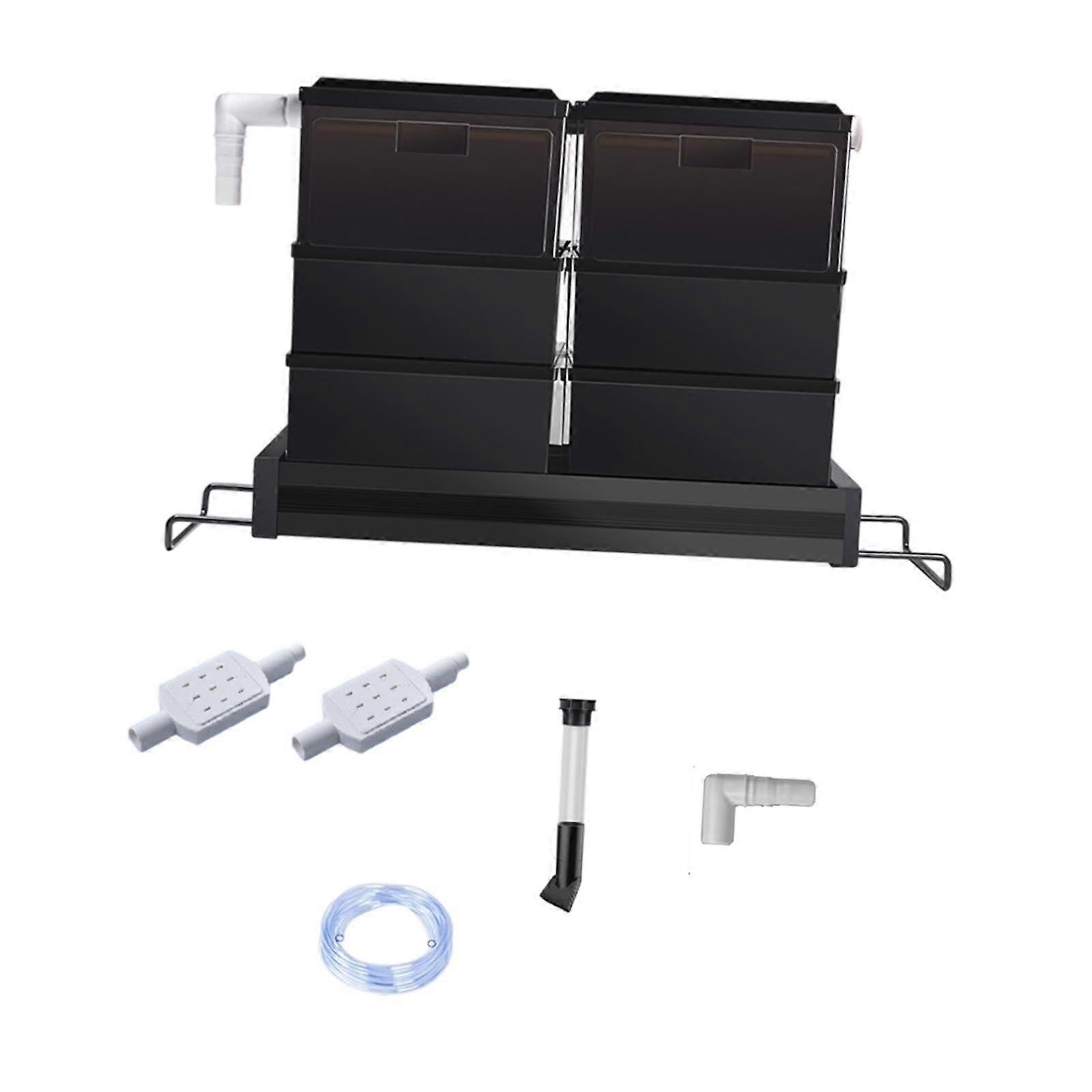Drawer Fish Tank Filter Box Aquarium Filter Box for Fish Tank Reptiles Frogs