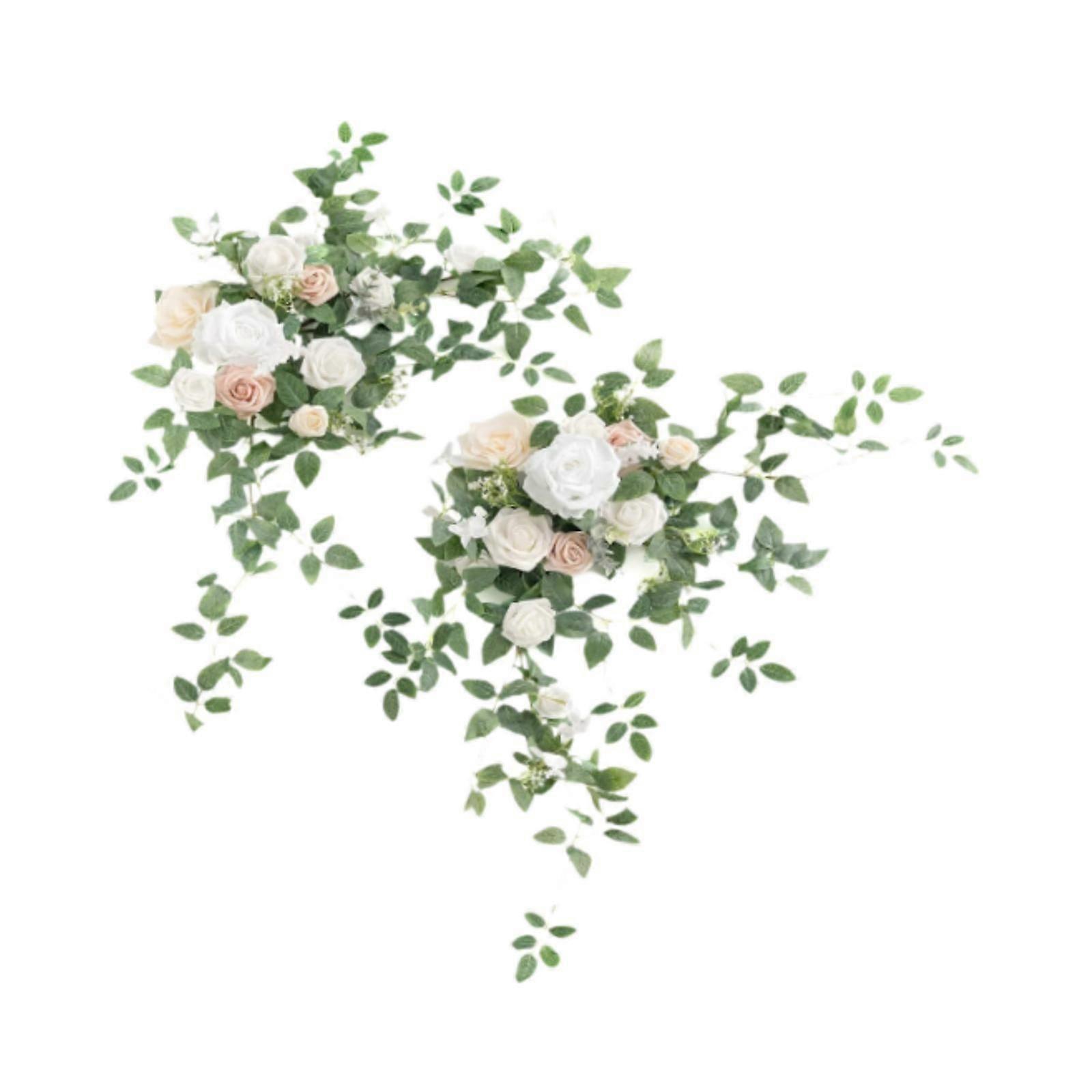 2Pcs Wedding Arch Flower Decorative for Theme Arrangement Reception Backdrop