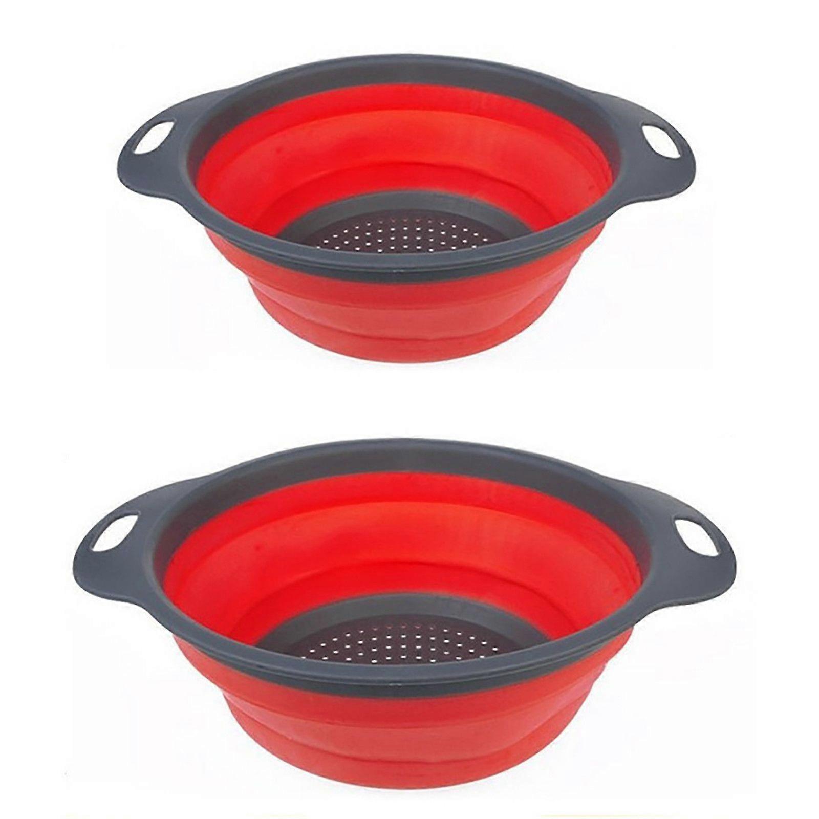 Collapsible Strainer Strainer Basket With Collapsible Handle Blue Basin Silicon