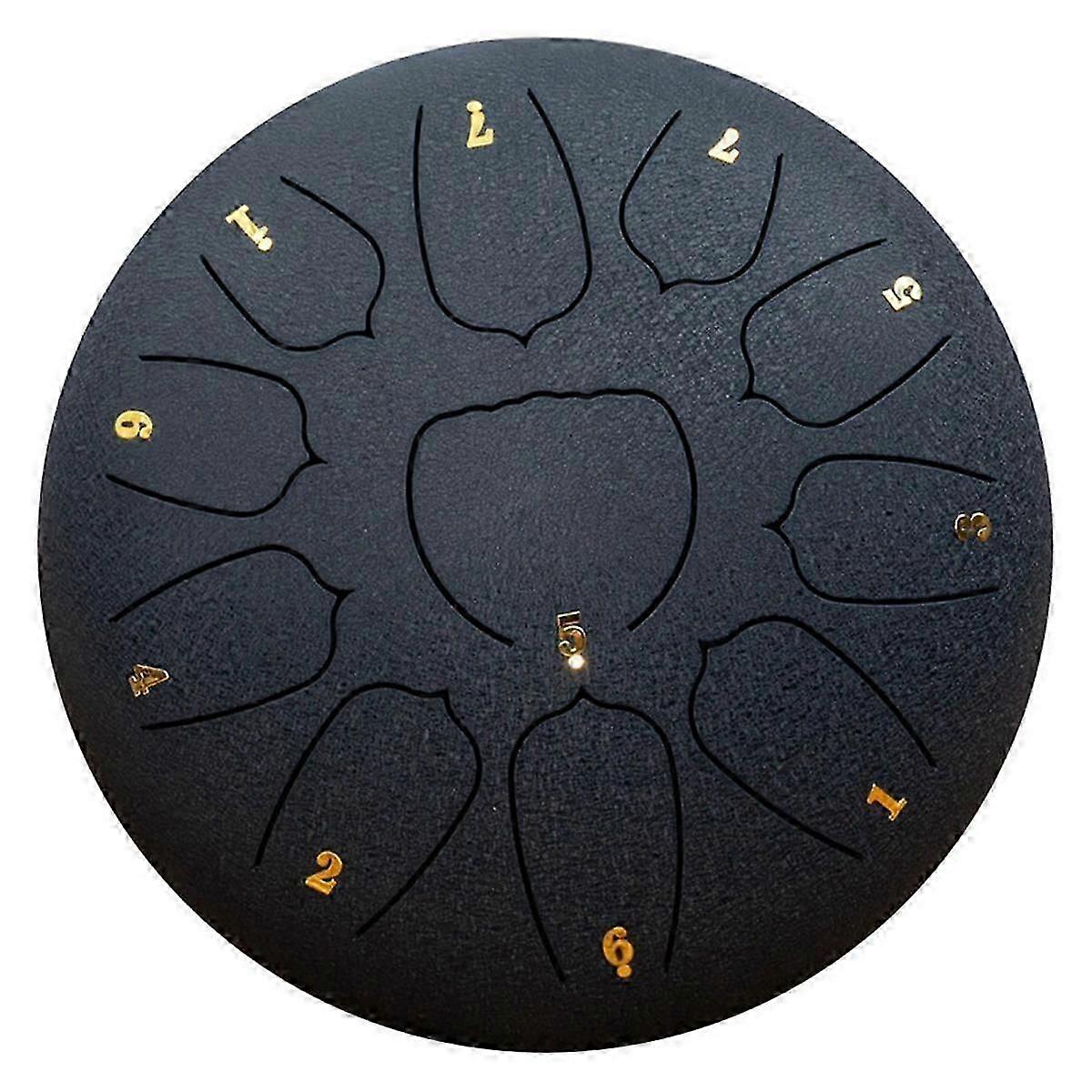 Sötétkék 10 hüvelykes, 11 tónusú kültéri esődob, kerti esődob, esőcsakra dob, éteri dob, kézi dob