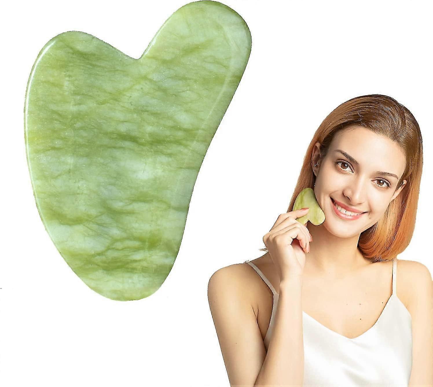 Xiuyan Jade Gua Sha Massage Tool-f Massager Reduces Puffiness-gua Sha Facial Tools Promotes Blood Flow-easy To Hold F Sculpting Tool-trigger Poi,2236
