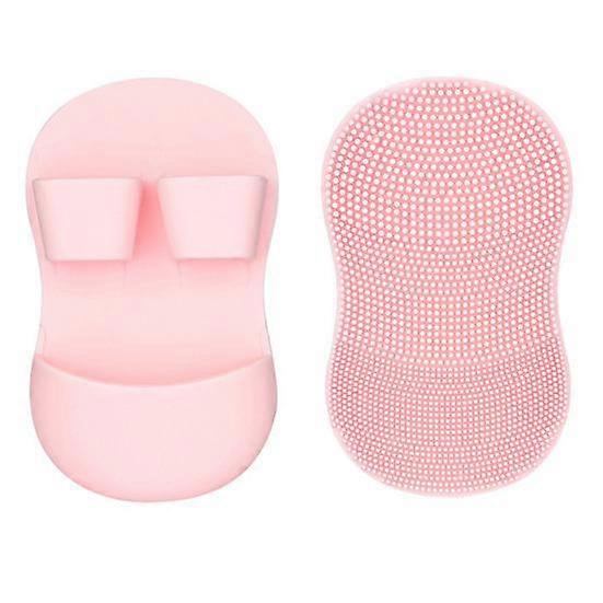 2Pcs Silicone Face Wash Brush Exfoliating Blackheads Acne Removal Deep Pore Cleaning Manual