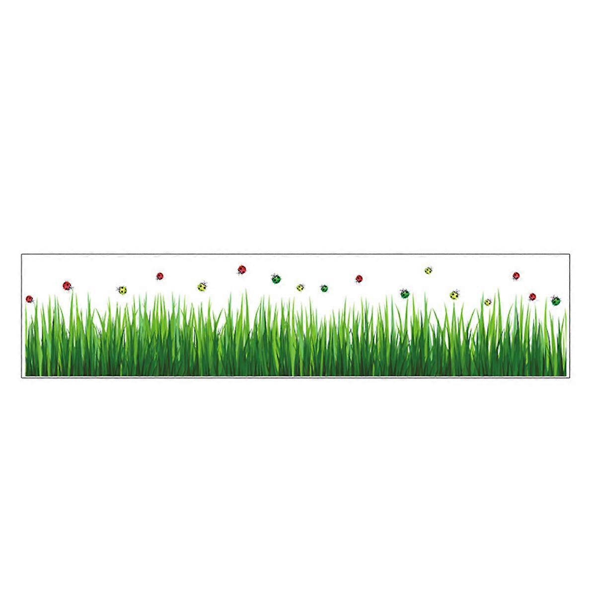 Green Grass Background Wall Interior Decorative Stickers