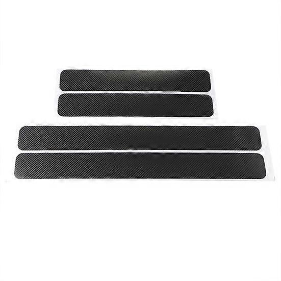4Pcs/Set Carbon Fiber Scuff Plate Sticker Dedicated Sizes Assistant Car
