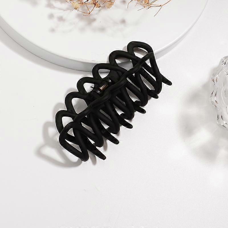 Koreanischer neutraler Kaffee Große Krallenclips für dickes Haar Zubehör Frauen Kopfschmuck Ins Mode Kunststoff Fangkrabben Haarnadeln Geschenke