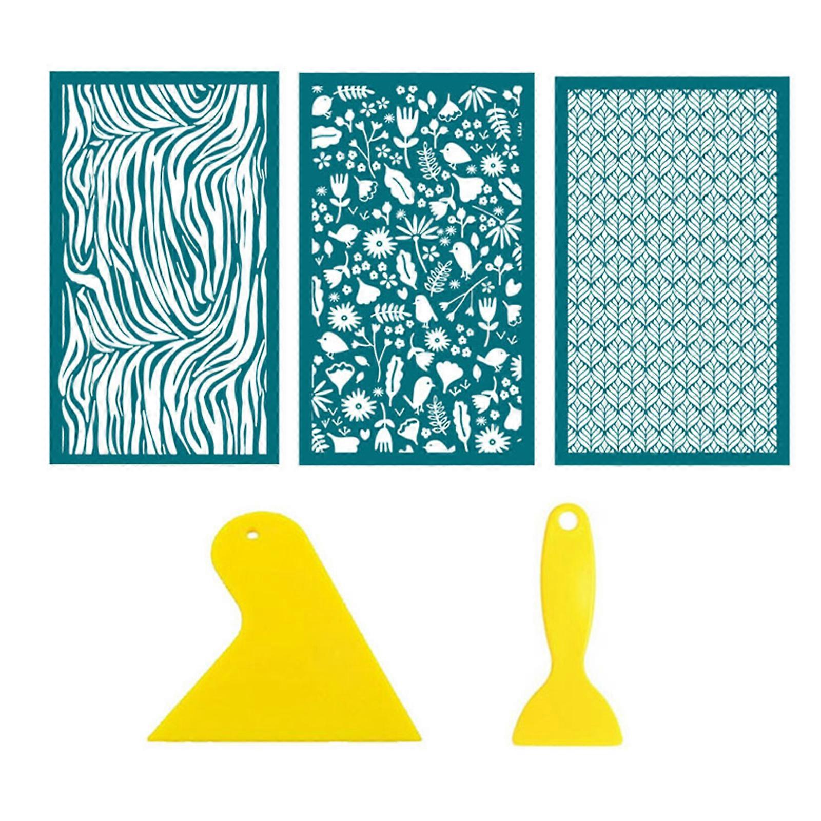 Silk Screen Stencils for Earring Making Clay Silk Screen Stencils for Printing on Clay Paper Fabric Clay Earrings Tools
