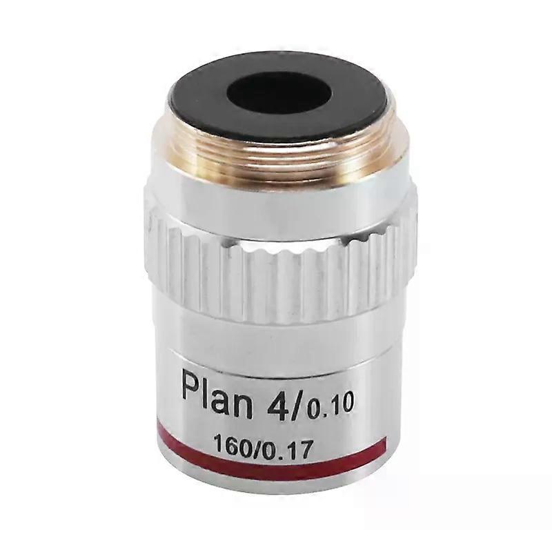 Microscope Plan Achromatic Objective Lens 4X Biological Metallurgical Microscope Objectives