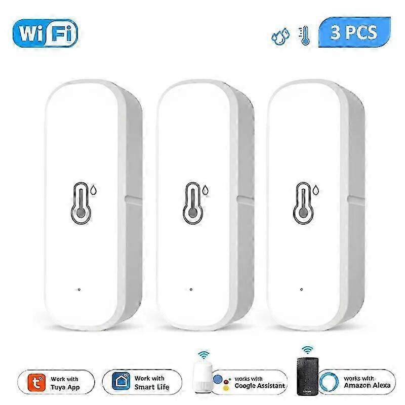 Tuya Zigbee / Wifi Smart Temperatur Feuchtigkeitssensor Innenhygrometer App Fernbedienung Monitor Var Smart Life funktioniert mit Alexa Google