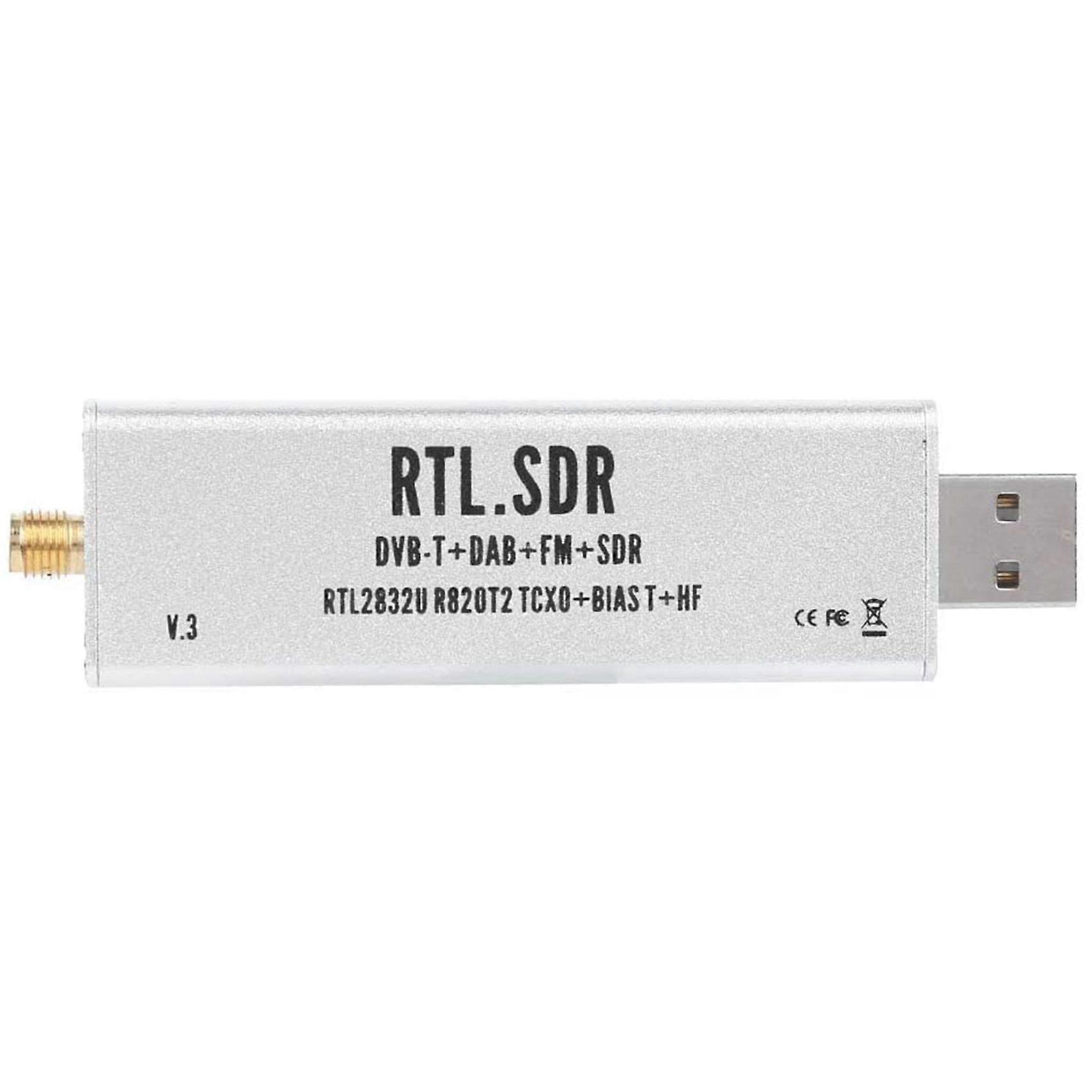 Full Band Receiver, SDR Radio Communication System 0.1MHz1.7GHz for XP / Win10 / An-Droi