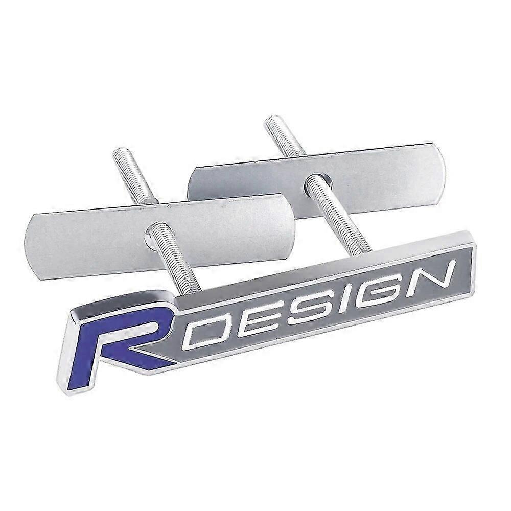 Emblème Badge 3D WANDEFA Pour Volvo R-Design S60 V60 XC60 V40 - Autocollant Insigne Voiture Élégant, Autocollant Métallique Déco