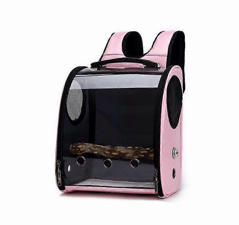 Parrot out backpack lightweight transparent breathable shoulder bag, suitable for a variety of small and medium-sized birds.