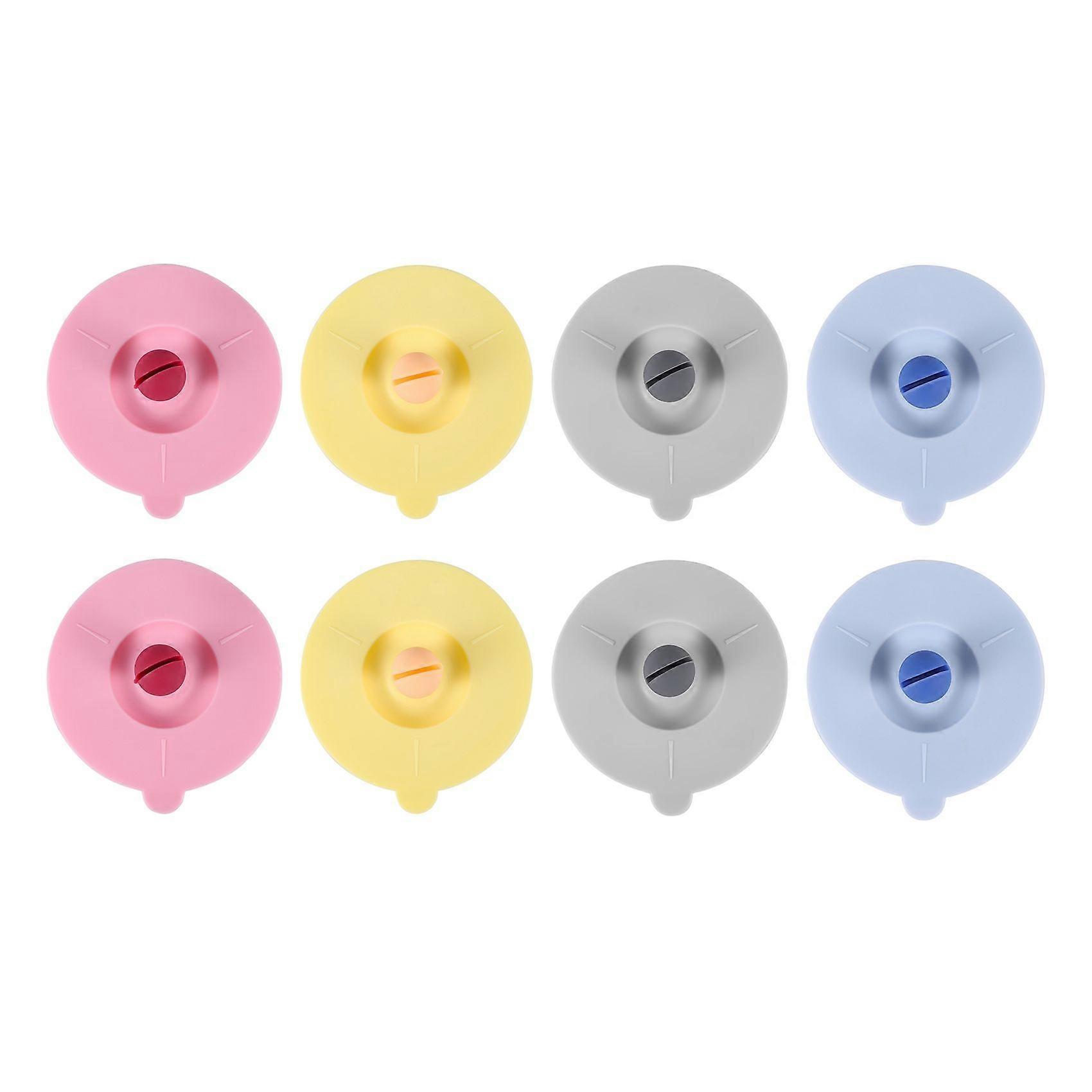 8PCS Silicone Glass Cup Covers Stretch Lids Reusable Anti-Dust Silicone Drink Glass Cup Lids for Tea Cup Wine Glass