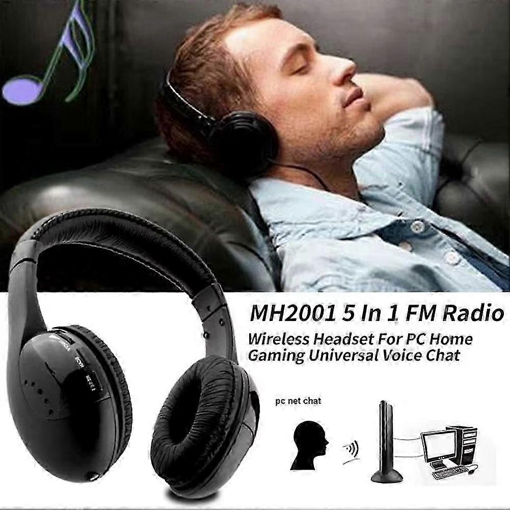 Casque TV sans fil Bluetooth 5-en-1