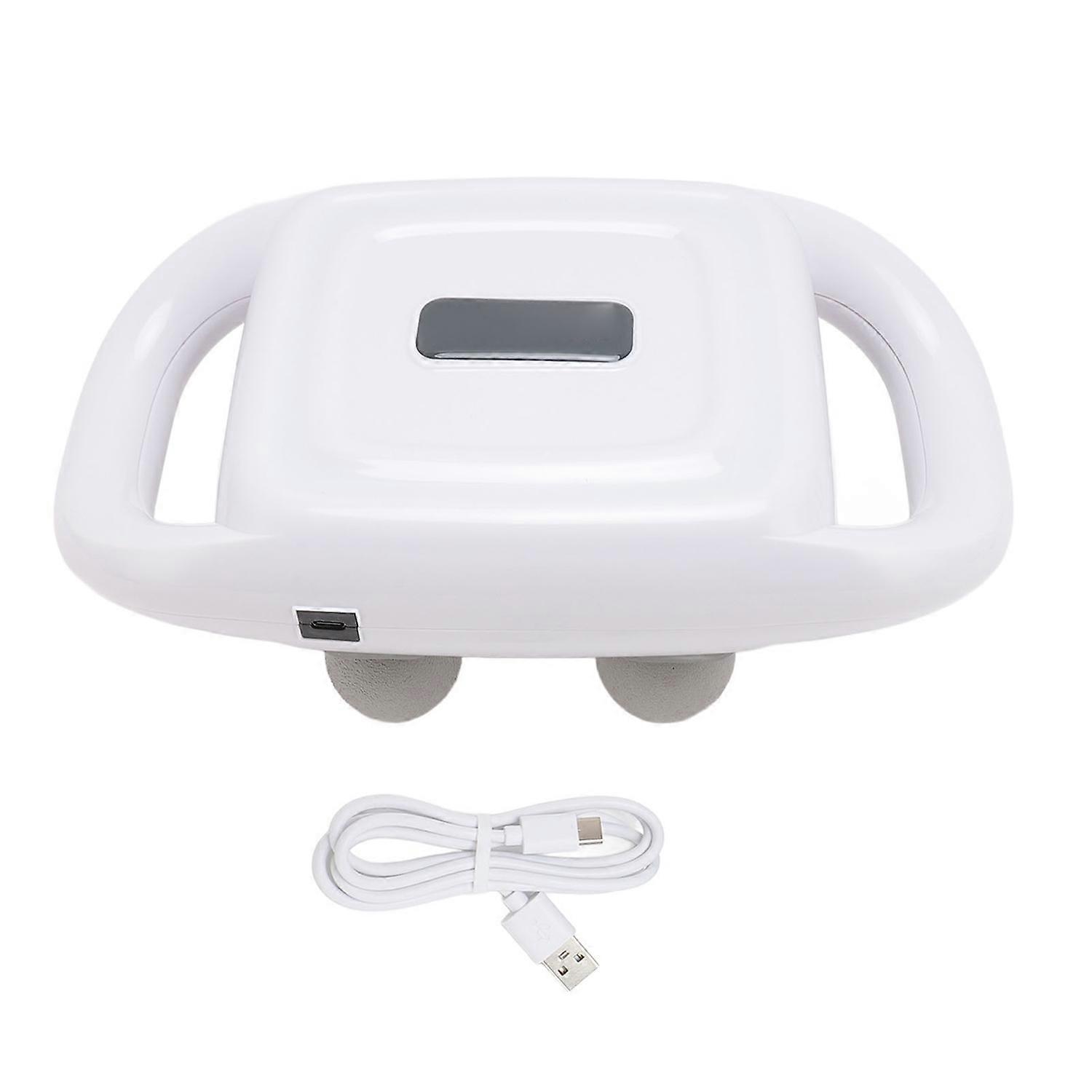 Handheld Deep Tissue Massager High Frequency Vibration 4 Head Back Massager with Timer for Leg Neck 