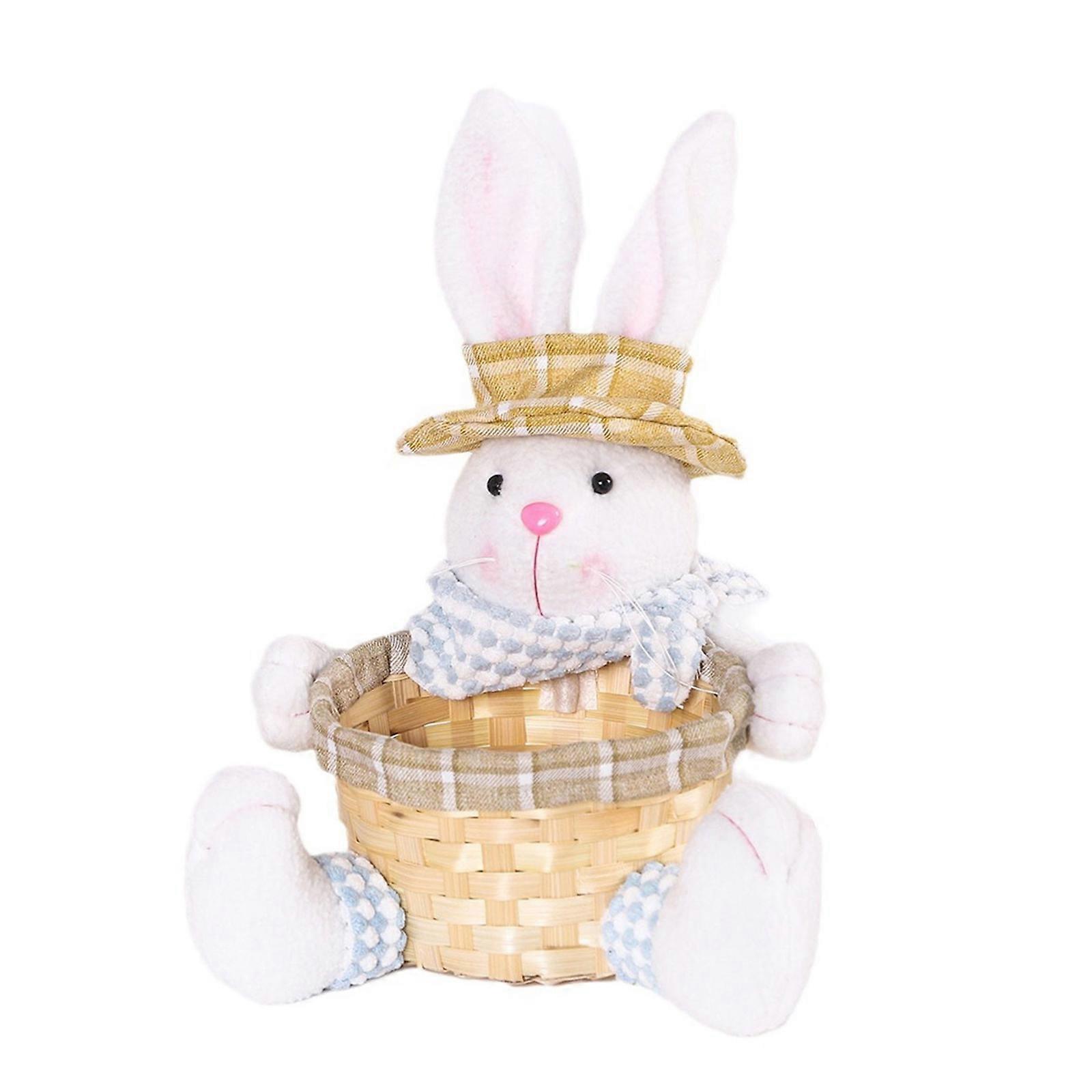 Easter Candy Hamper Festive Lovely Rabbit Decor Candy Basket for Holiday Decor Easter Celebration