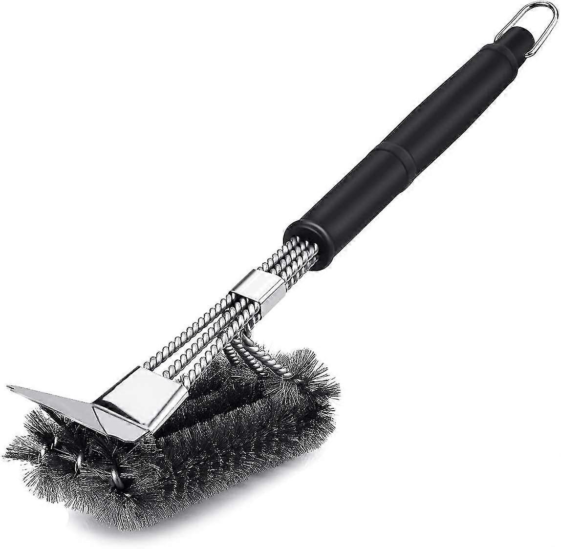 Cleaning Brush, with Sturdy Bristles and Long - Handle, Built - in Scraper for Tough Stains
