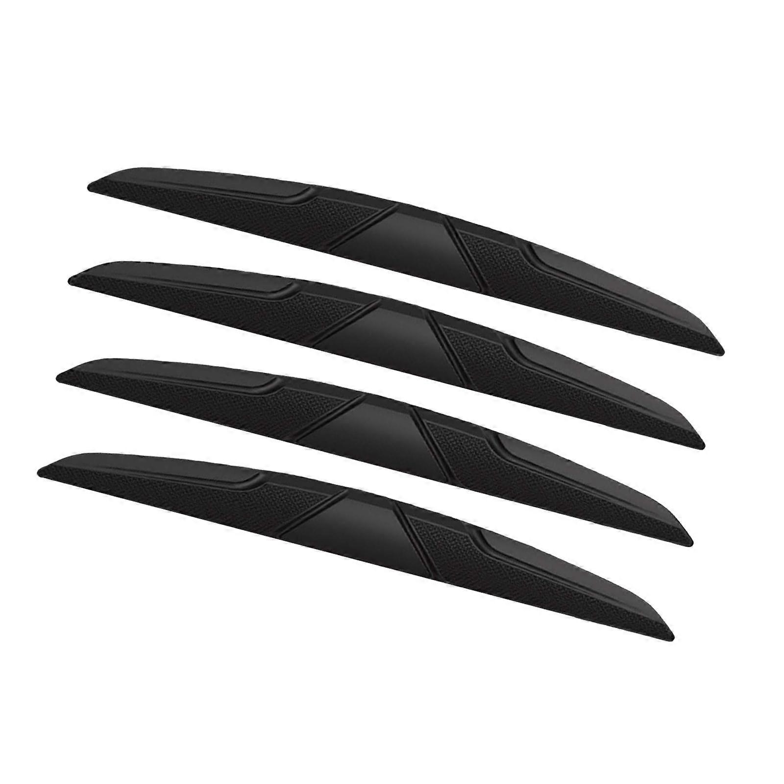 4x Car Anti Collision Guard Strip Bar Stickers Bumper Black