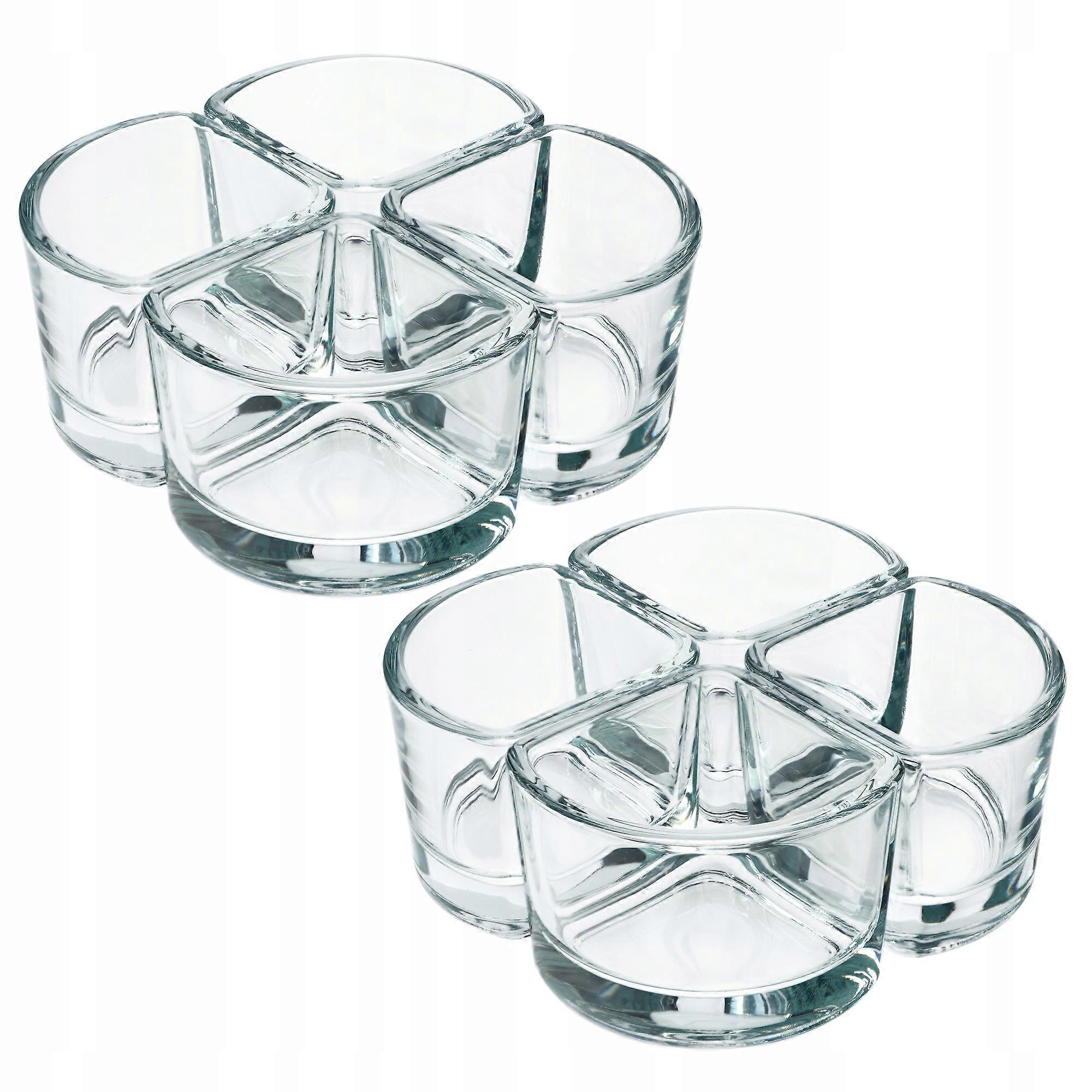 KADAX Bowls Glas Salatschüsseln für Snacks Sauce Dip Set 8-tlg