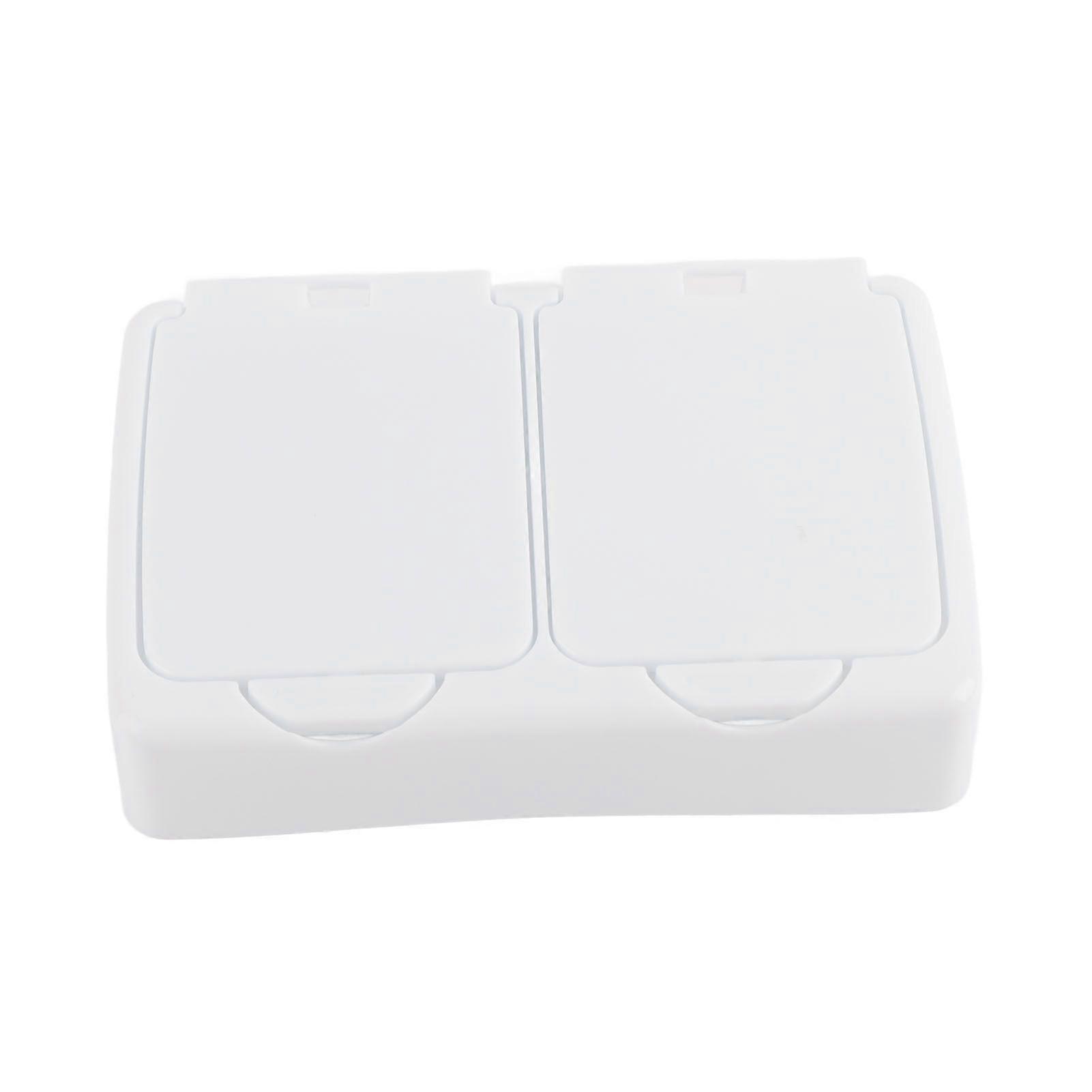 Cosmetic Storage Box ,Pop Up Storage Box with Lid ,Multifunctional Storage Box ,Double Grid ,White