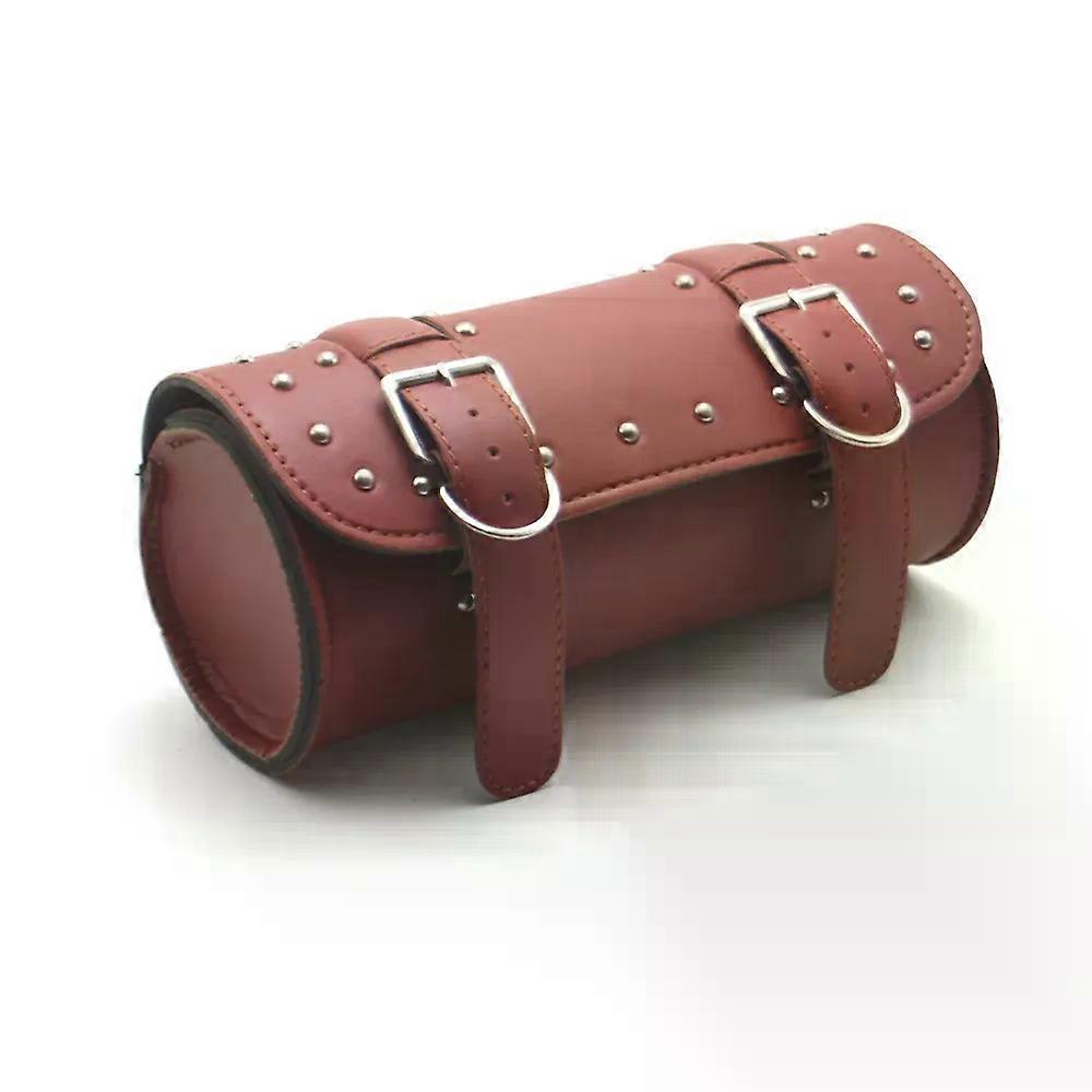 Universal Motorcycle Tool Bag PU Leather Front Fork Handlebar Saddlebag Roll Tail Storage Bag For Harley XL Chopper For Honda