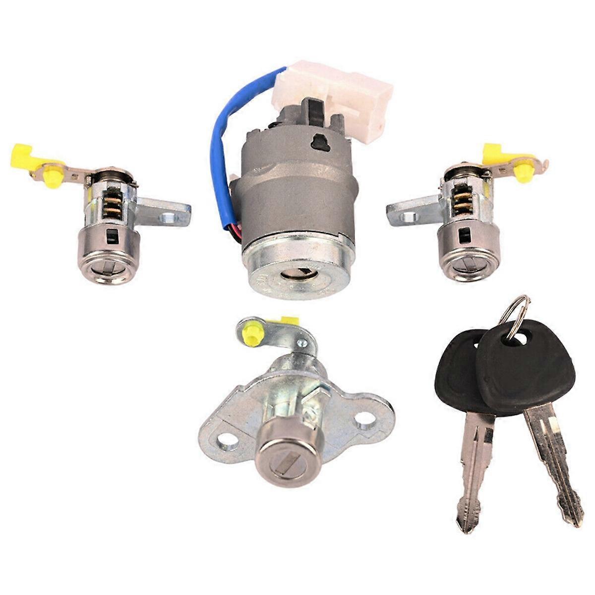 Car Ignition Lock Cylinder + Door Lock for ACCENT