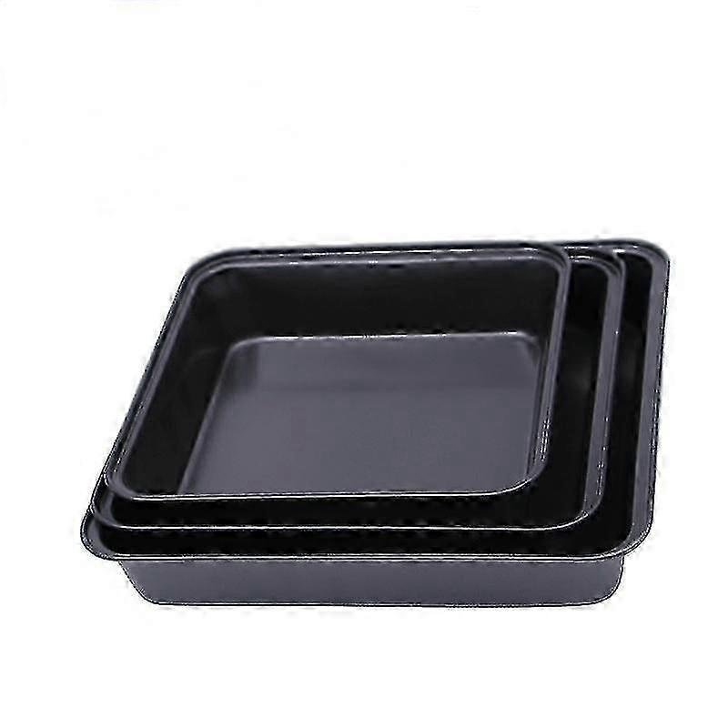 Baking Cookie Sheets 3pcs Square Baking Tray Non Stick Carbon Steel Toast Plate Cake Bread Baguette Oven Bakeware