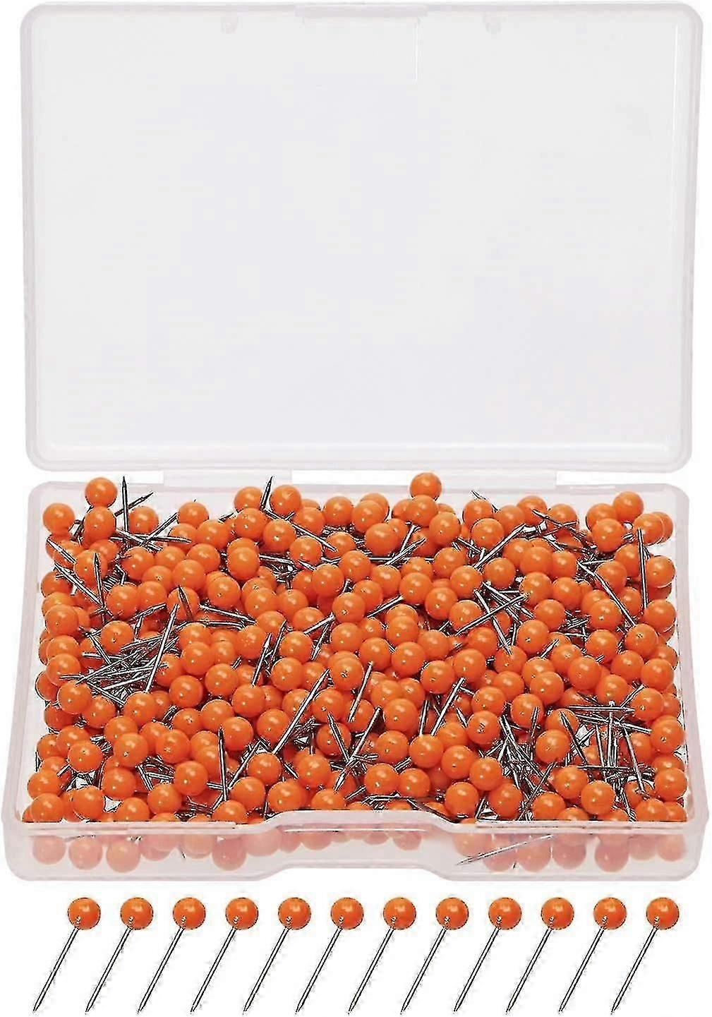 1/8 Inch Small Round Ball Head Decorative Push Pins Map Thumb Tacks for Travel Map Art Picture Photo Canvas Bulletin Cork Board Wall DIY Craft Home Sc