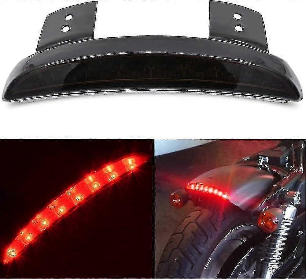 1 ريد شل دراجة نارية معدلة أدى الذيل الخفيفة ، ومناسبة لدراجة نارية هارلي خمسة خطوط ضوء الفرامل الخلفية / هارلي الذيل الخفيفة مع إشارة بدوره