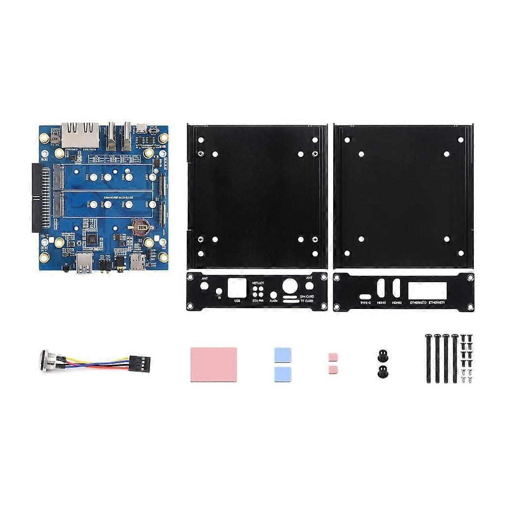 كمبيوتر صغير صغير الحجم NAS ل Raspberry Pi CM4 ، فتحات M.2 SSD مزدوجة ، دعم 4G