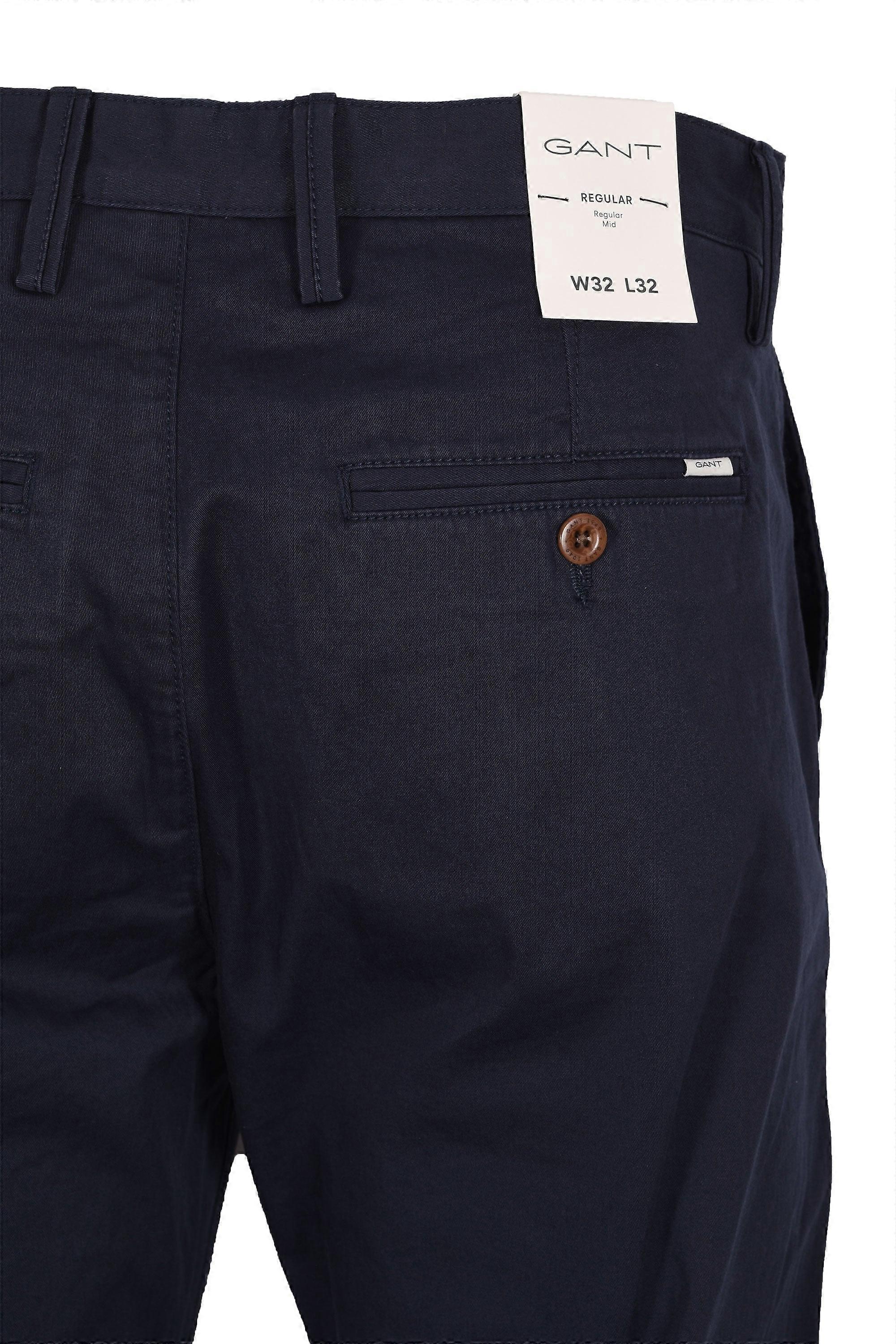 Gant Regular Twill Chinos Marine