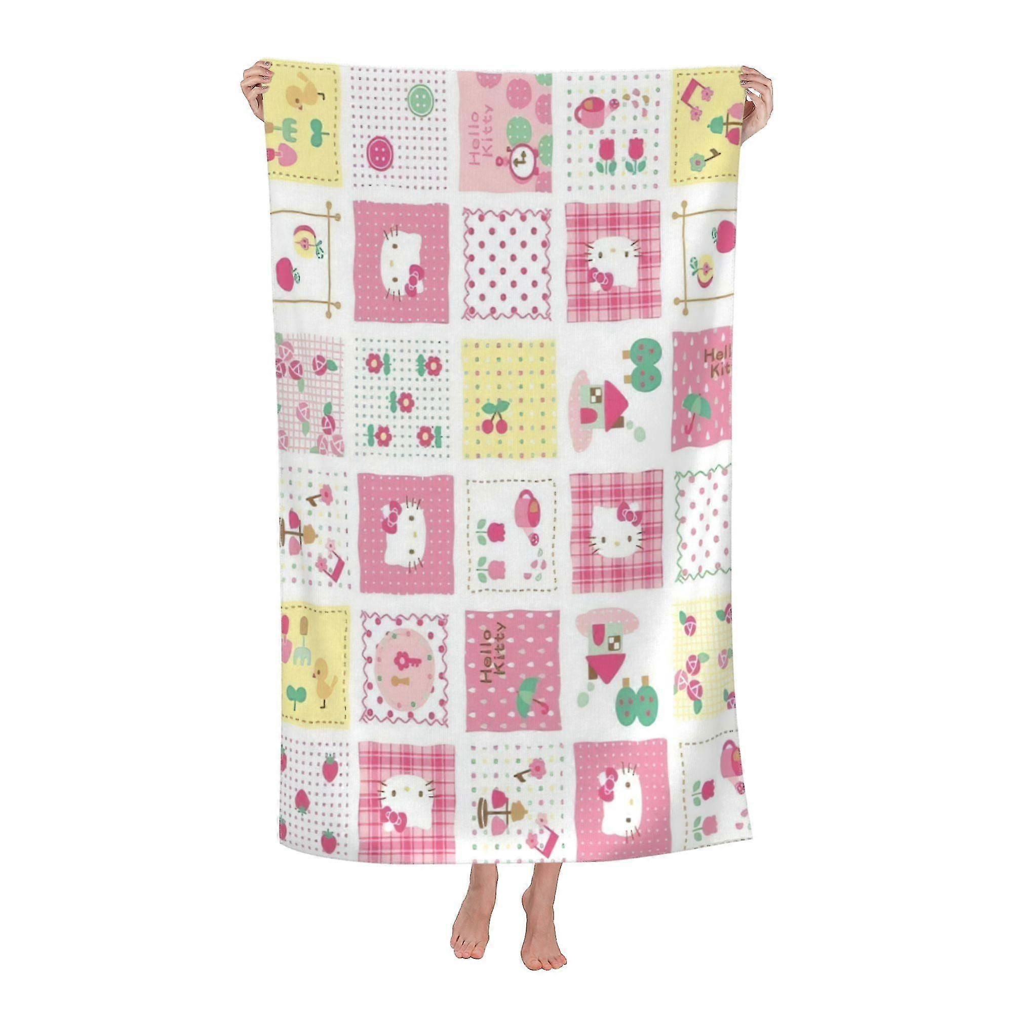 헬로 키티 비치 타월, 대형 극세사 목욕 타월