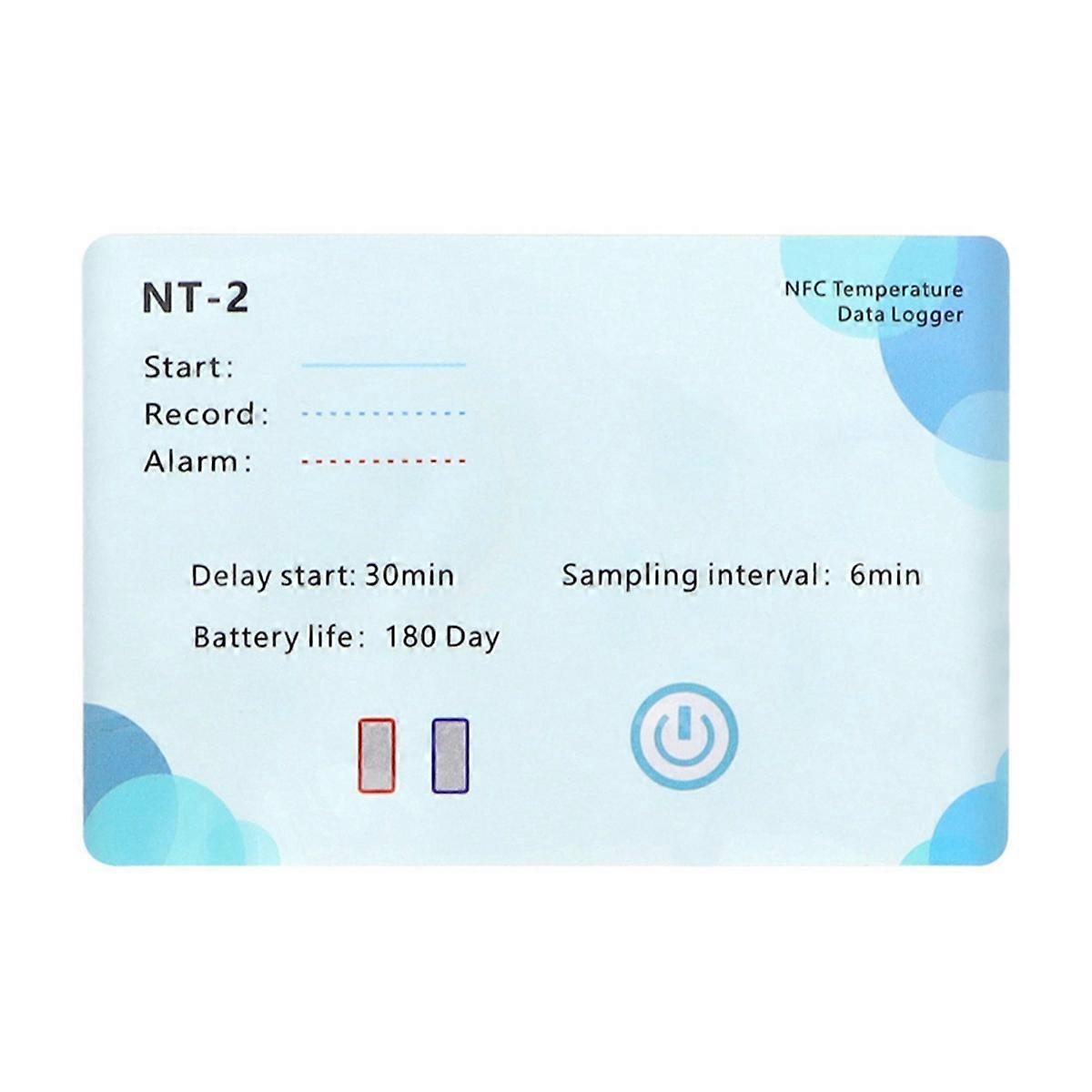 NFC Wireless Data Recorder 180 Days Data Logger LCD Indicator 500,000 Groups for Chemical NFC Temp