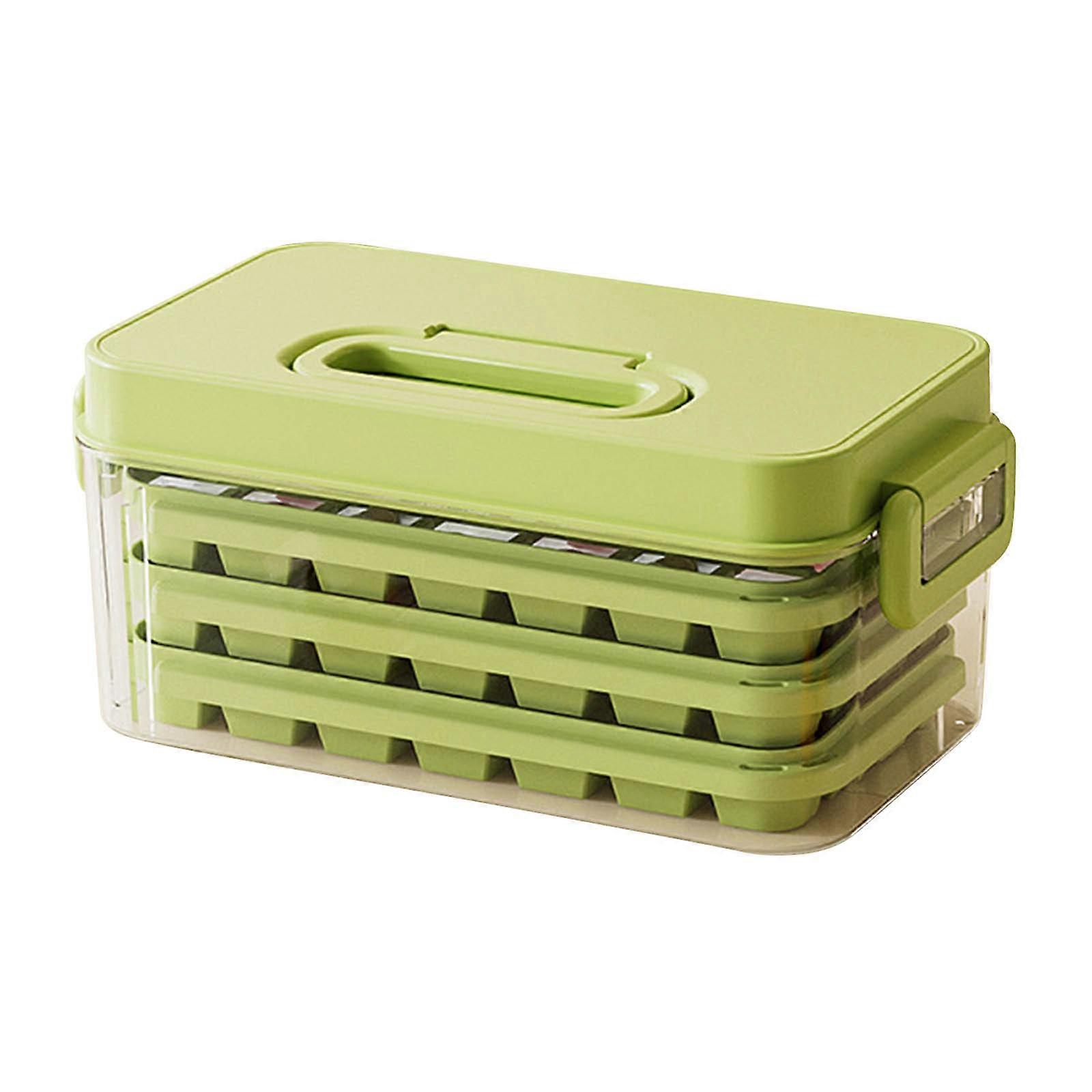 Ice Large Capacity Press Demolding Ice Tray Household Ice Making Storage Box 84 Compartments With Lid Refrigerator Ice Ice Tray PUW2077