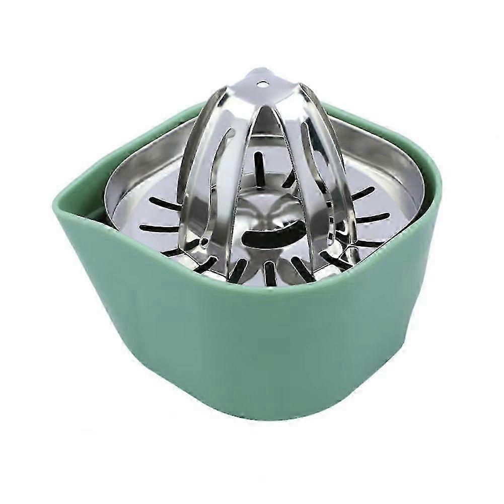 Stainless Steel Manual Juicer & Egg Separator - Multifunction Kitchen Tool for Fruit Pressing and Egg White Separation